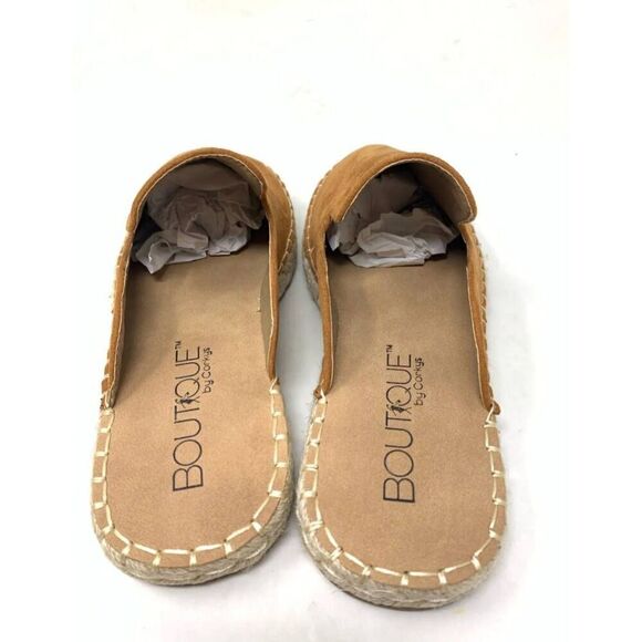 Boutique Corky's Taffy Side Espadrille Slide On Sandals in Chestnut Brown EUC - Picture 5 of 7